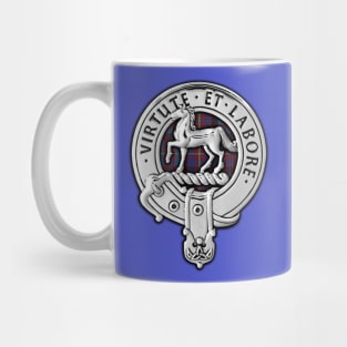 Clan Cochrane Crest & Azure Tartan Mug